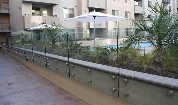 , Glass railing systems