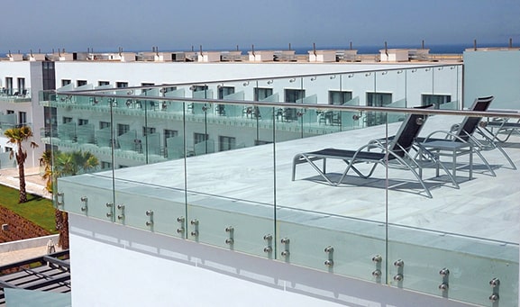 , Glass railing systems