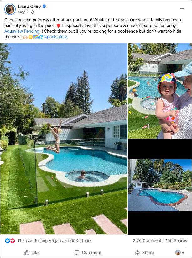 , Project Spotlight: Glass Pool Fence at Laura Clery’s LA Home